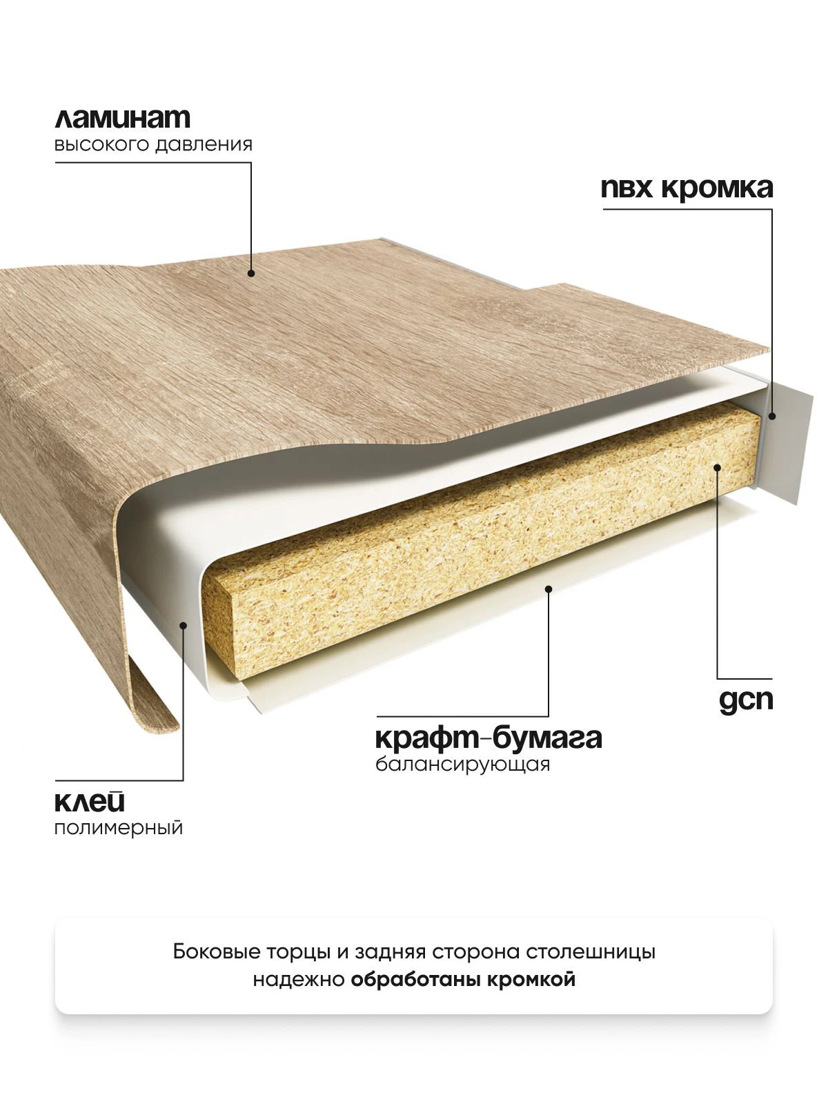ARNIKA Кухонный гарнитур "Довер", 2м, Графит серый/дуб сонома